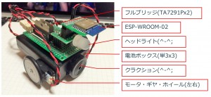 ESP-WROOM-02 Wi-Fiラジコンカー